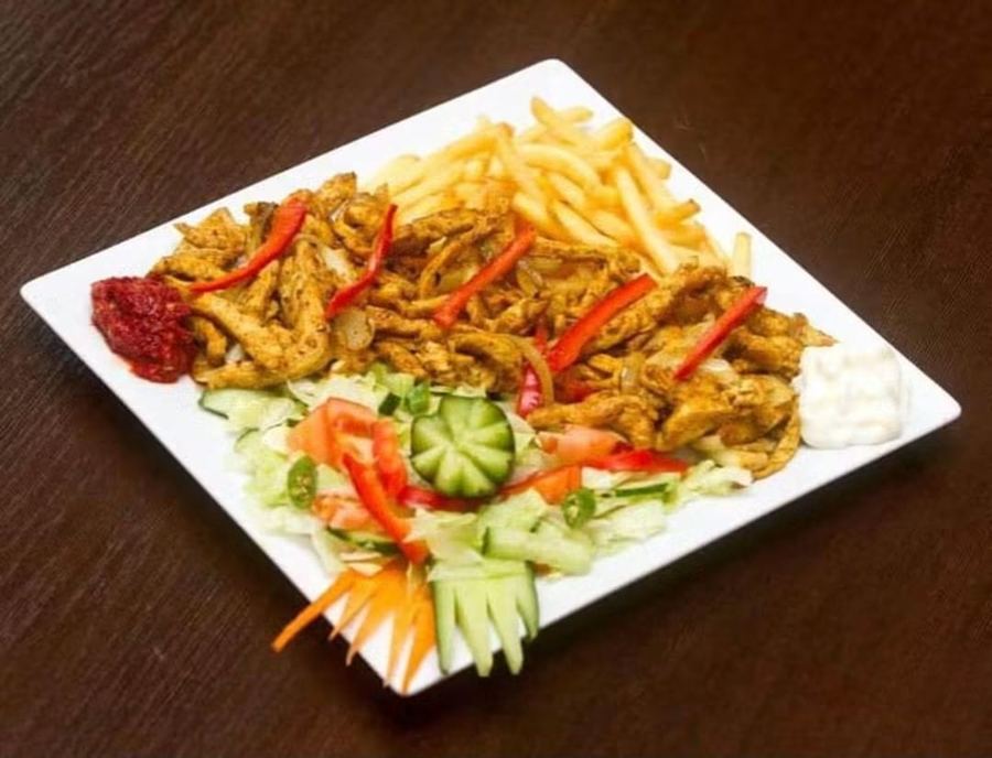 Chicken shawarma plate